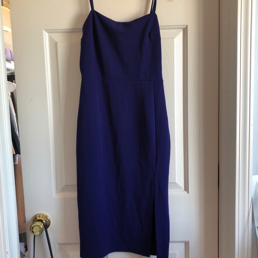 Bodycon purple dress